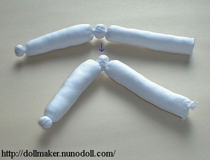 Boy doll making Arms