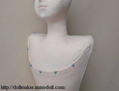 Stitch the neckline