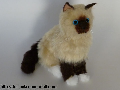 stuffed ragdoll cat