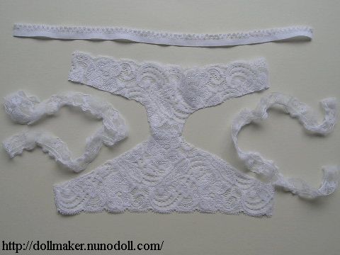 Vintage Barbie Doll Clothes Panties Underwear Lingerie White