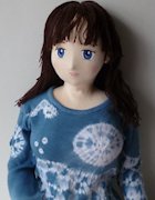 Girl doll in half size