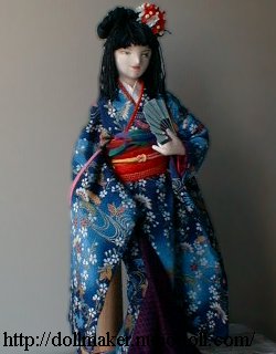 Legs of kimono doll