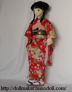 How to make kimono doll