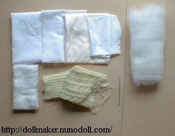 Materials of a doll