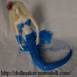 Mermaid doll blue