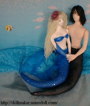 anime merman and mermaid