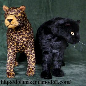 Stuffed leopards