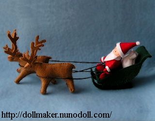 Santa with reindeer